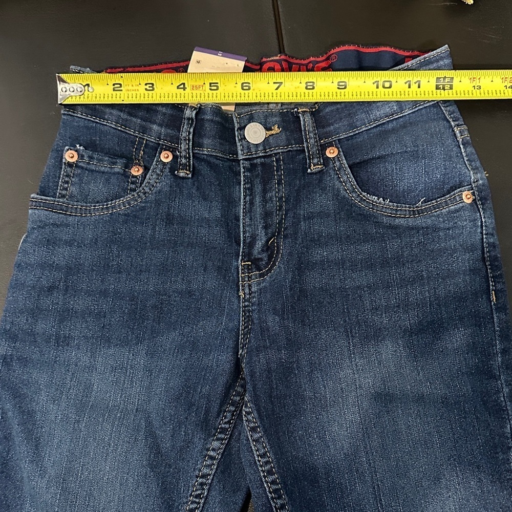 NWT. Levi's Kids Denim Shorts - Blue - Picture 4 of 6